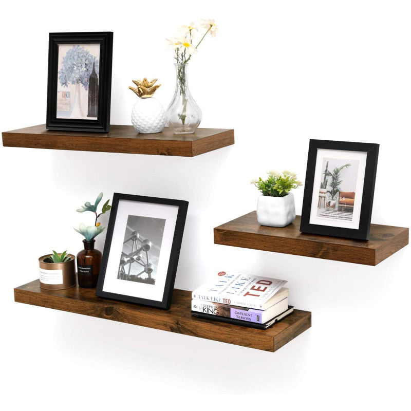 Vägghylla Vintage Brun 80x20 cm i MDF